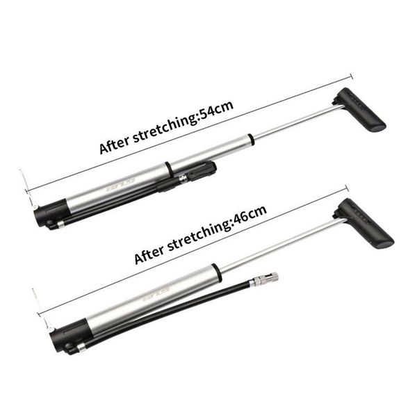

bike pumps gub bicycle tire pump mountain road portable aluminum alloy inflater high pressure mini single/double air cylinder