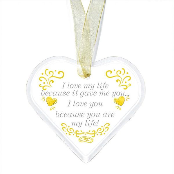 

crystal handmade heart hanging plaque gift to mom mother's day specail souvenir couples wife glass signs party favor