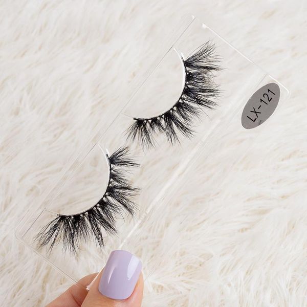 

false eyelashes 20mm lashes handmade wholesale 3d mink strip 100% cruelty-makeup