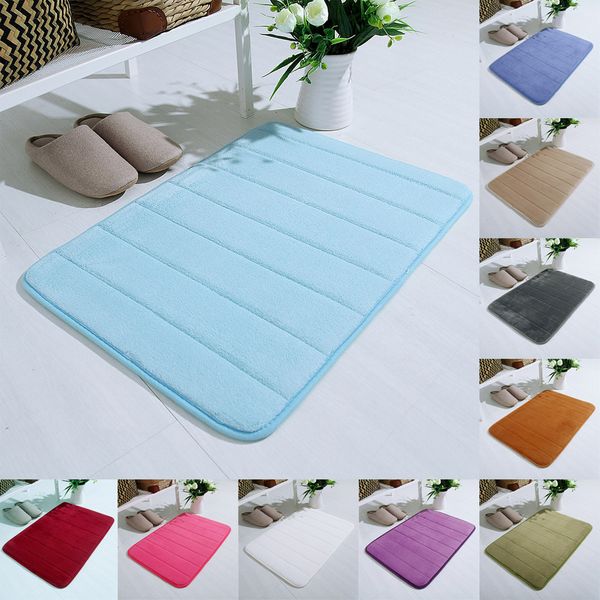 

coral veet memory cotton carpet floor mat beoom door bathroom kitchen water absorbent non slip