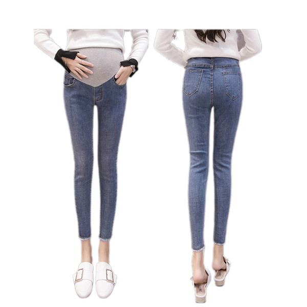 

maternity jeans denim pants for pregnant women clothes nursing pregnancy leggings pencil trousers gravidas e0150 bottoms, White