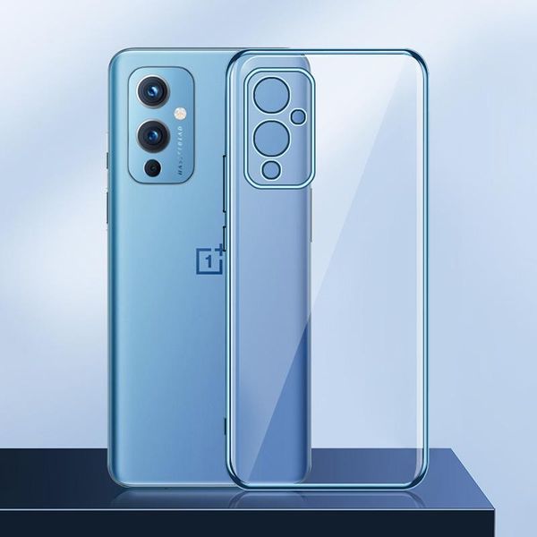 

cell phone pouches coque original case for oneplus 8 9 pro 8t 9r plating transparent funda thin soft silicone luxury one plus 9pro 8pro cove