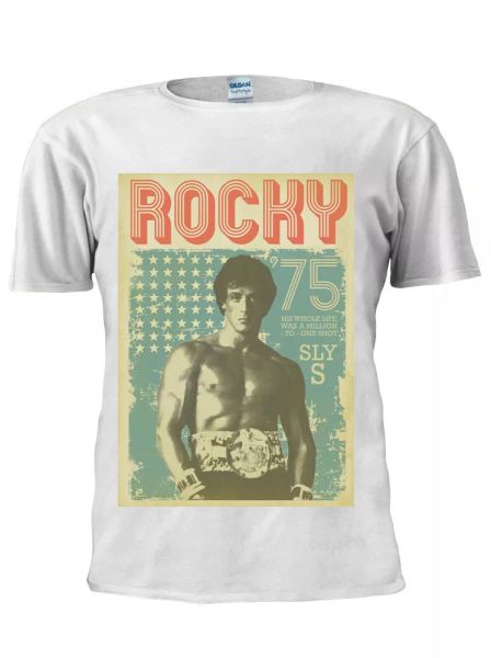 

rocky balboa inspired rocky 1 t shirt men women trendy tshirt m400, White;black