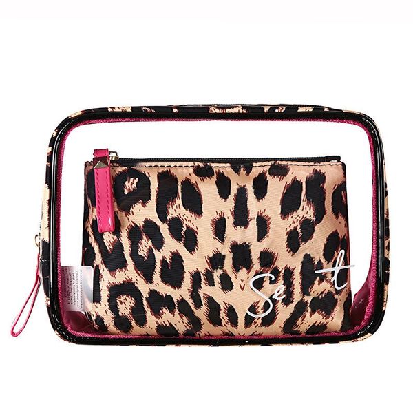 

cosmetic bags & cases fashion pvc three-piece transparent waterproof bag lady cosmetics suit organizer makeup pouch travel