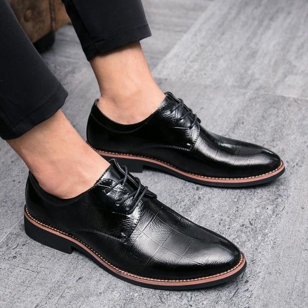

dress shoes men oxfords british black white handmade comfortable formal outdoor flats lace-up bullock business