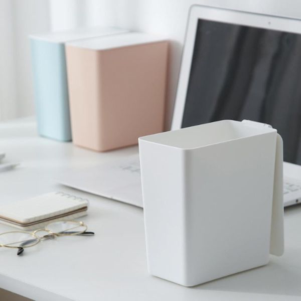 

waste bins mini solid color deskdustbin trash can kitchen storage bucket rubbish holder bin organizer home decor