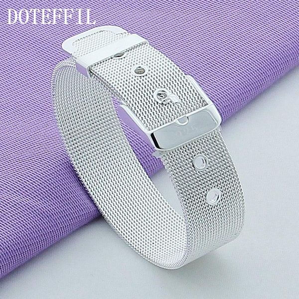 

other bracelets factory outlet classic 925 silver color charm bracelet for men and women plated, Golden;silver