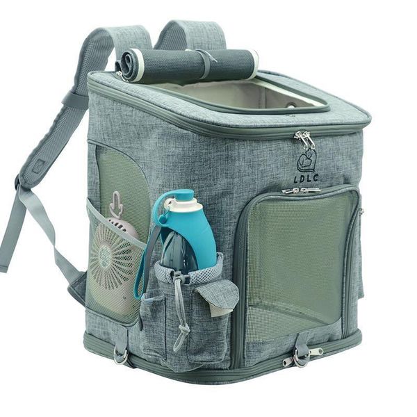 

drop cat carrying extra large capacity pet backpack dog breathable carrier outdoor travel portable shoulder bag m/l car seat covers