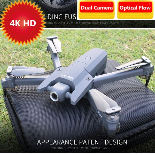 

4k professional wifi fpv rc drone quadcopter smart follow me rc quadcopter with 2 pcs drone battery optical flow toy vs b4w x12