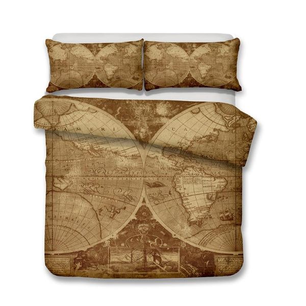 

bedding sets retro duvet set old quilt cover cartoon bed linen pillowcase twin full  king