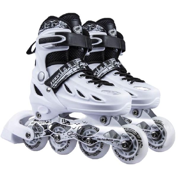 

pu-roller inline skating shoes speedroller skates sneakers for adjustable casual patins size 35-44 & roller