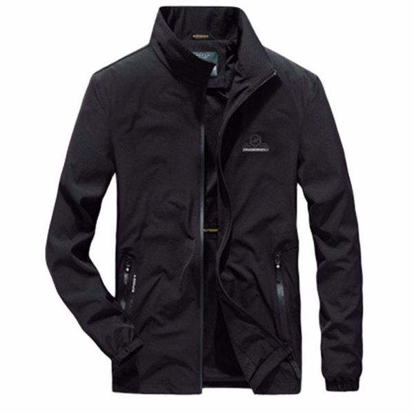 

men's jackets autumn plus size m~5xl 6xl brand xiyouniao military jacket men stand collar mens causal cotton windbreaker long flight, Black;brown