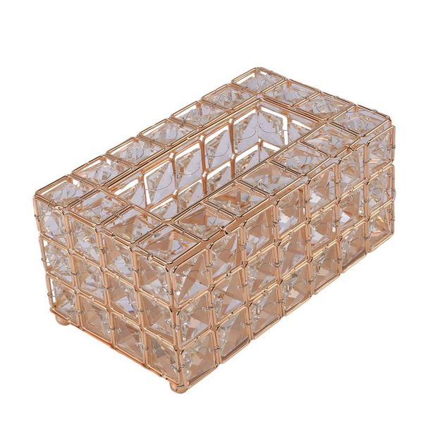 

tissue boxes & napkins style metal crystal box removable napkin holder kitchen living room dining decoration