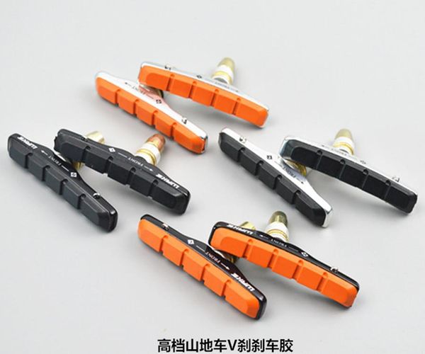 

bike brakes wake 1 pair mountain road bicycle cycling braking v-brake pads blocks holder rubber durable shoes parts