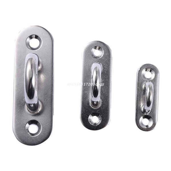 

resistance bands 4pcs/set stainless steel oblong pad eye plate staple ring hook u shaped screws dropship