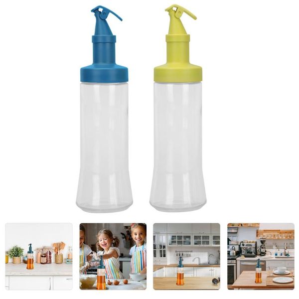 

gift wrap 2pcs glass oil bottles vinegar storage household sauce dispenser