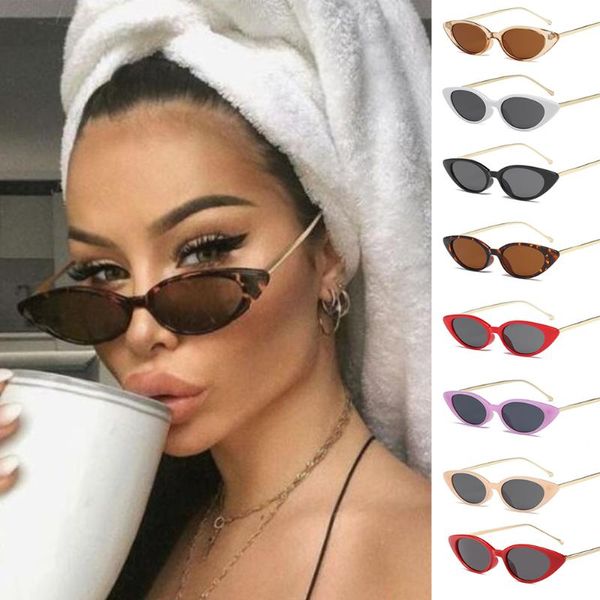

outdoor eyewear ladies cat eye sunglasses women brand designer retro fashion small frame sun glasses for female trend glasees uv400 oculos