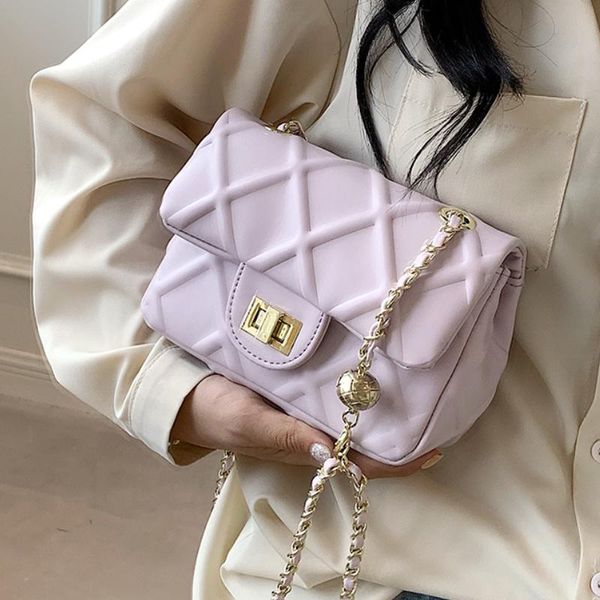 

evening bags 2021 fashion shoulder crossbody bag women travel leather pu quilted female luxury designer sac a main femme