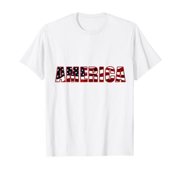 

america premium quality t-shirt, White;black
