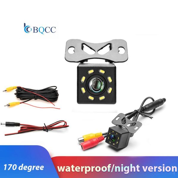 

car rear view cameras& parking sensors camera universal backup 8 led night vision waterproof 170 wide angle color image reversing