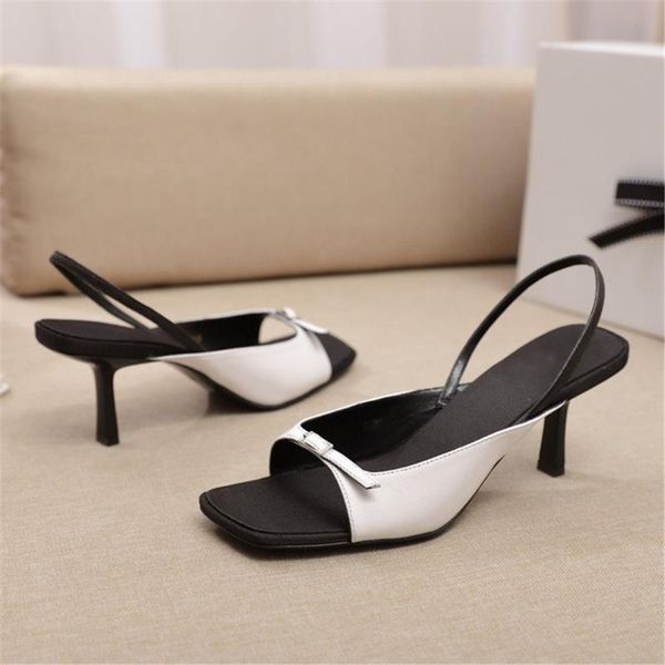 

dress shoes summer fashion women's sandals brand designer mature ladies genuine leather solid slip-on thin heels, Black