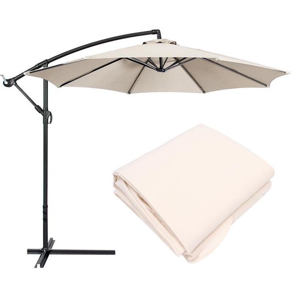 

shade 1pc beach umbrella canopy uv protection outdoor without stand (beige)