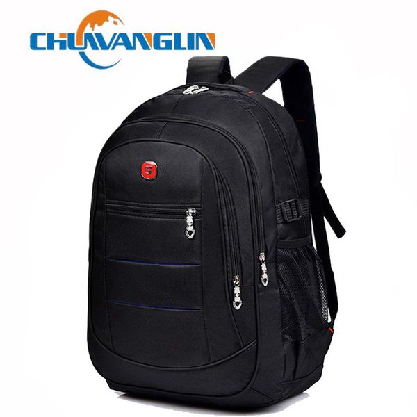 

backpack chuwanglin 15.6" lapfashion male mochila nylon waterproof travel bag high capacity student schoolbag f80306