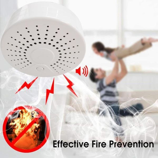 

smart home control wifi smoke alarm flame wireless sensor networking smartlife works google assistant