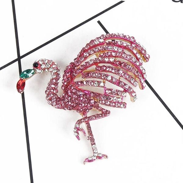 

pins, brooches imixlot cute flamingo women and men brooch pin bird animal broches fashion dress coat accessories, Gray