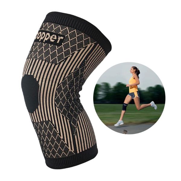 

elastic fiber knee pads nylon sports fitness kneepad gear patella brace running basketball volleyball support elbow &, Black;gray