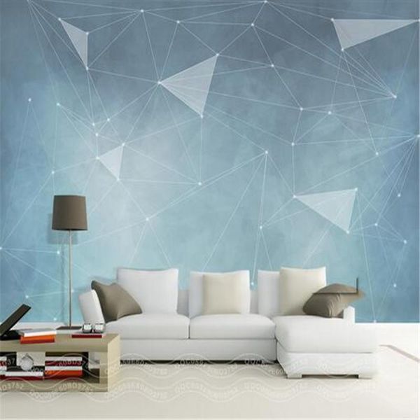

wallpapers custom 3d modern po mural, nordic simple abstract line geometry wallpaper, el bedding room sofa tv wall bedroom mural