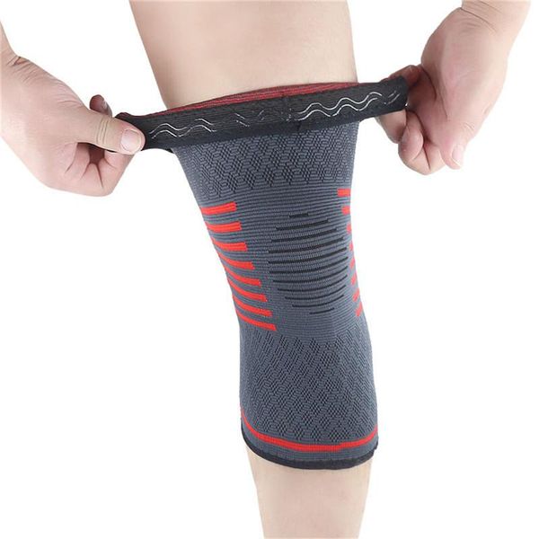 

elbow & knee pads gray basketball riding protectors fitness running cycling support braces elastic nylon sport compression pad, Black;gray
