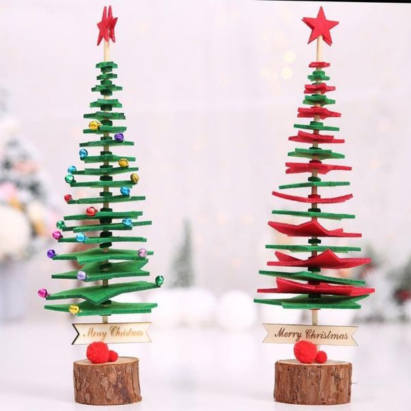 

christmas decorations creative tablewool felt tree xmas deskcraft decor party ornaments for gift home store decoration