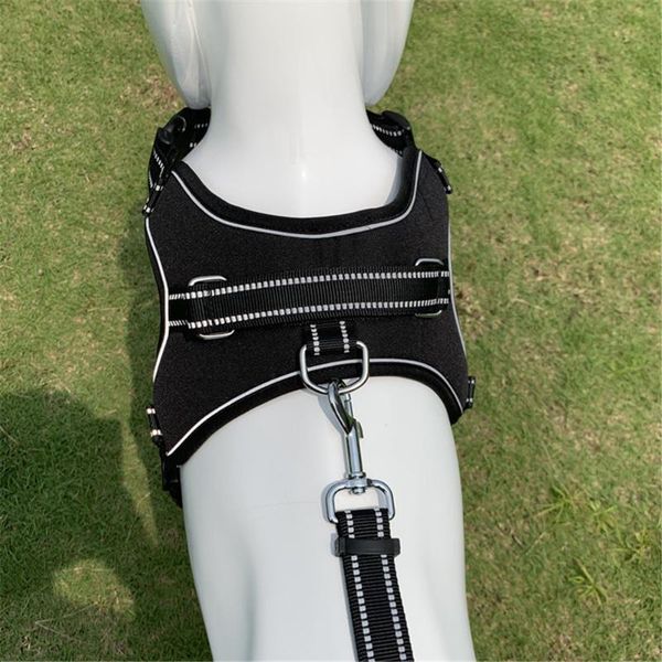 

dog collars & leashes pet supplies saddle chest strap traction rope collar explosion-proof punch adjustable