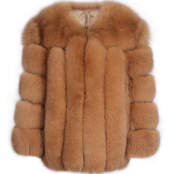 

women's fur & faux real jacket natural women, Black