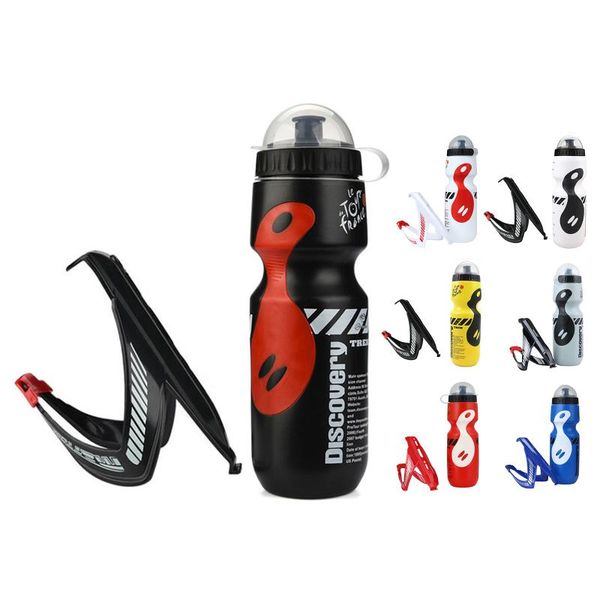 

bicycle water bottle with cage, lightweight plastic bike drink holder for outdoor cycling bottles & cages