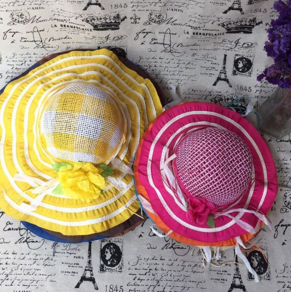 

summer vacation sunshade beach folding sun protection hand woven hat, Blue;gray