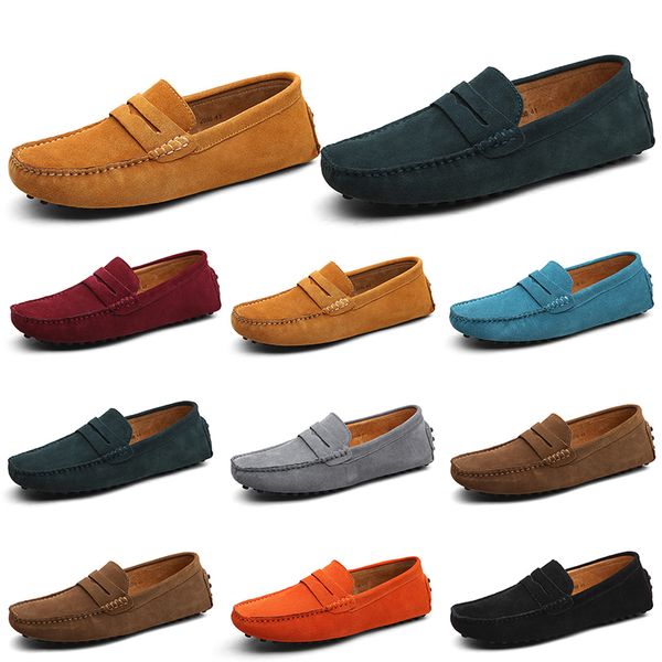 

highs quality non-brand men casual shoes espadrilles triple blacks white brown wine reds navy khaki mens sneakers outdoor jogging walking 39, Black