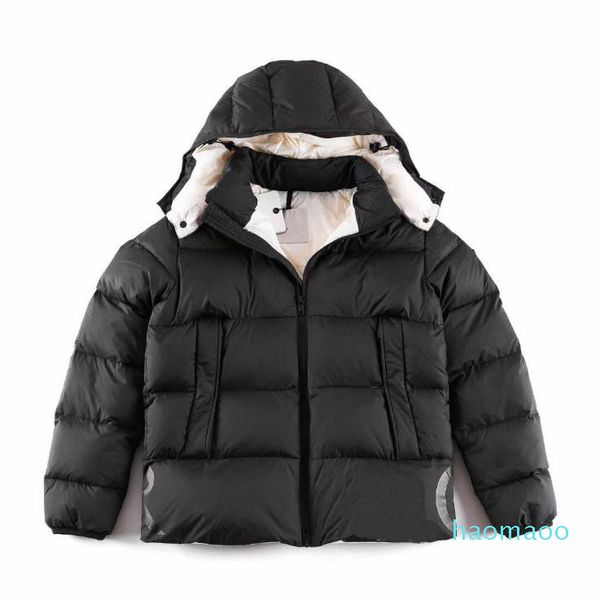 

luxury-wholesale designer mens winter down jacket men coat thick puffer goose active outdoor warm hooded fashion hoodies classic, Black