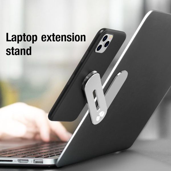 

cell phone mounts & holders fold magnetic holder lap folding metal bracket dual screen display magnet smartphone stands headphone