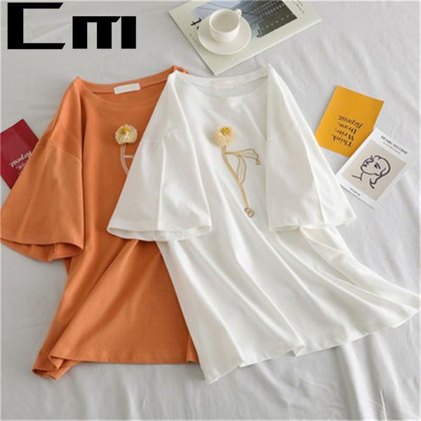 

women's t-shirt summer character 95% cotton t-shirts fashion short sleeve women white tees o neck printing t shirt korean clothes