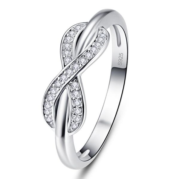 

cluster rings white zircon for women silver ring 925 jewelry pave setting crystal bijoux femme, Golden;silver