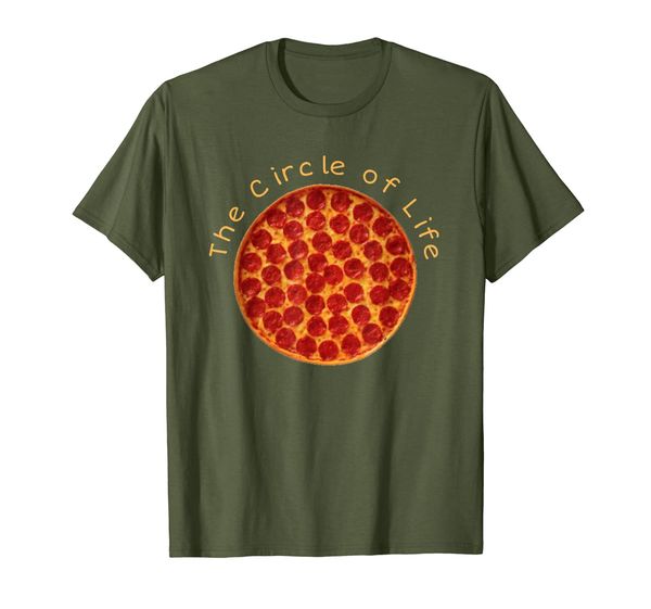 

Circle of Life Funny Pizza Lover Gift Pepperoni Lovers T-Shirt, Mainly pictures