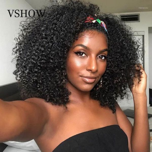 

13x4 short curly bob wigs hd transparent lace front human hair 150% 180% density brazilian wig pre plucked1, Black;brown