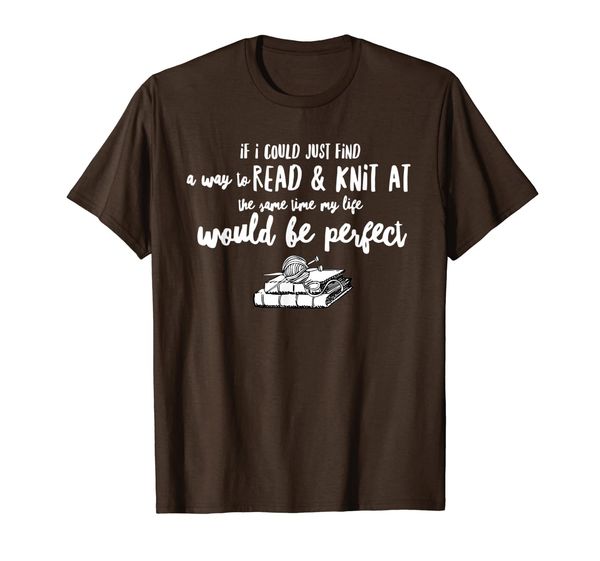 

Knitting Quote Love Reading Funny T-Shirt Knitter Quote Book, Mainly pictures