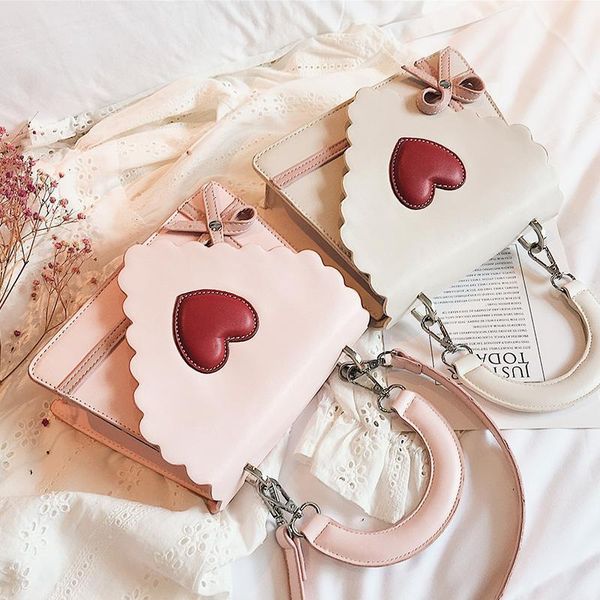 

waist bags heart bow women shoulder woman handbags pu leather ladies crossbody messenger bag fashion small tjw0