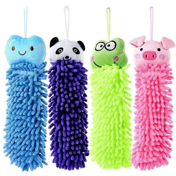 

towel baby children's cartoon animal hanging bath soft six colors kitchen supplies