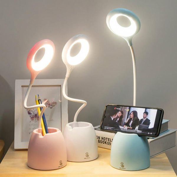 

table lamps led desk lamp lanterns flexible foldable eye protection usb powered abs 0-5w touch reading book lights children