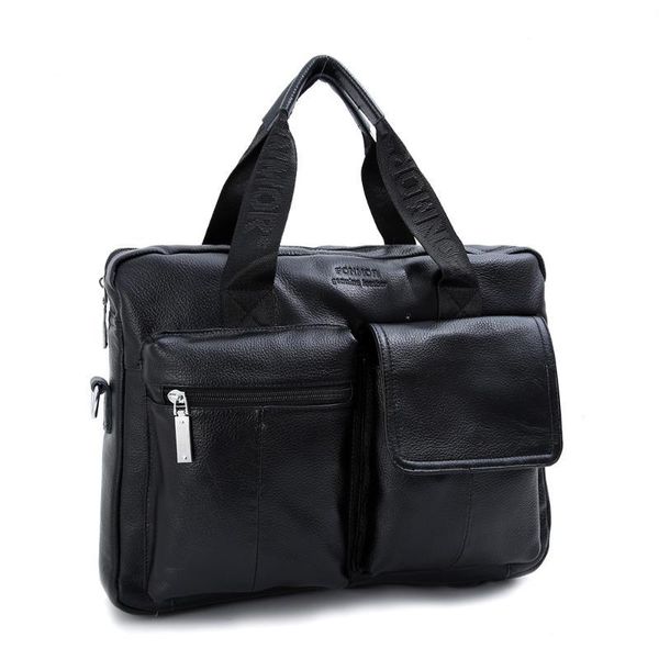 

briefcases men leather black briefcase business handbag messenger bags male vintage shoulder bag men's large laptravel bags1 66iu