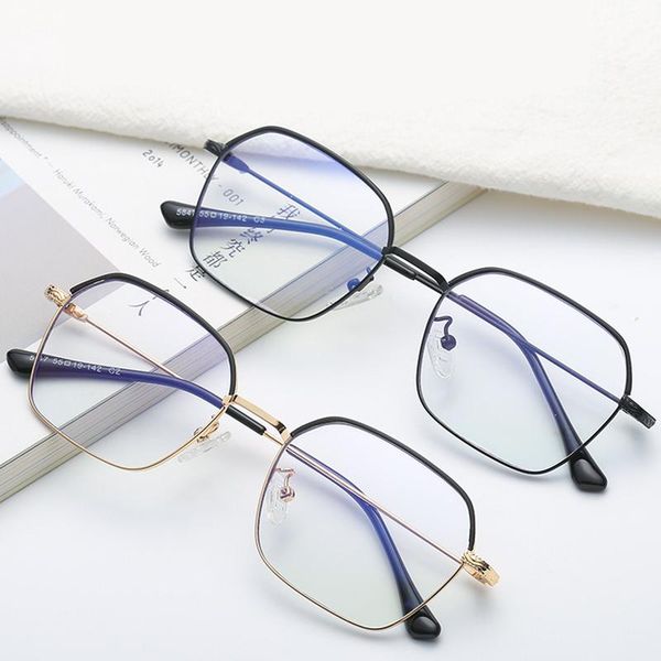 

fashion sunglasses frames 2021 brand metal eyeglasses men tr90 myopia optical glasses of clear frame, Black